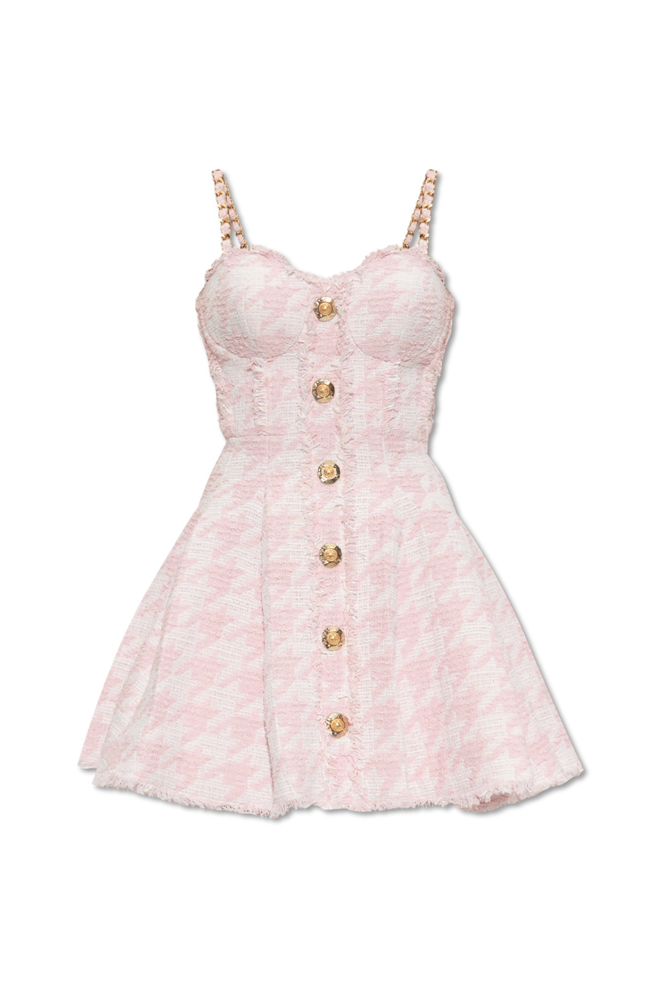 アイドル着用ブランド★[ZEROPLANET] BELLA TWEED DRESS Pink Tweed dress Balmain - Vitkac AS